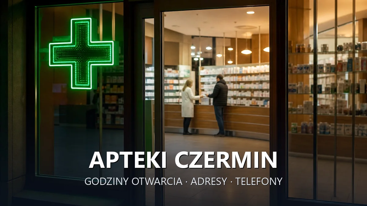 Apteki Czermin, powiat mielecki - adresy, telefony, godziny otwarcia