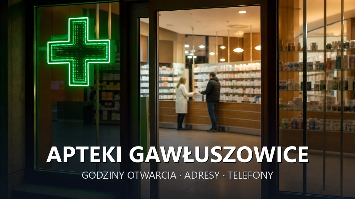 Apteki Gawłuszowice, powiat mielecki - adresy, telefony, godziny otwarcia