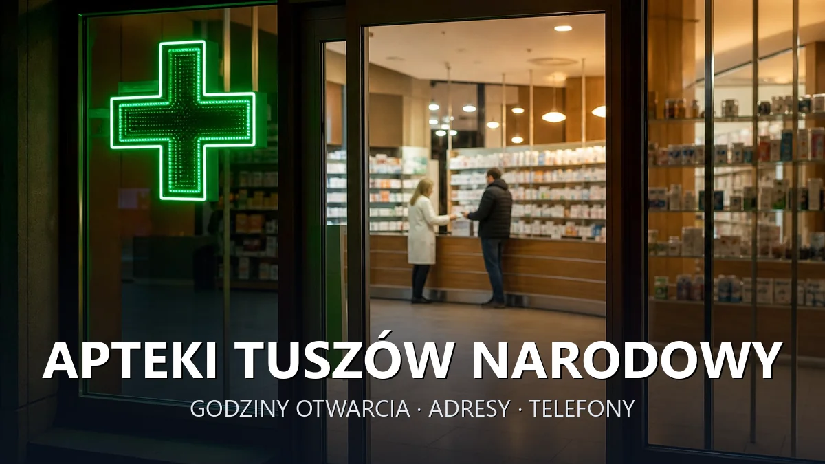 Apteki Tuszów Narodowy, powiat mielecki - adresy, telefony, godziny otwarcia
