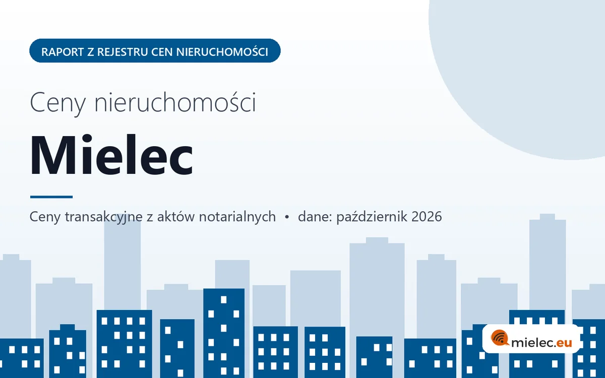 Ceny mieszkań w Mielcu — październik 2026