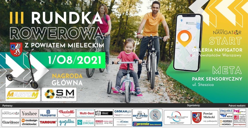 Powiat Mielec: III Rundka Rowerowa. Zmiana godzin!