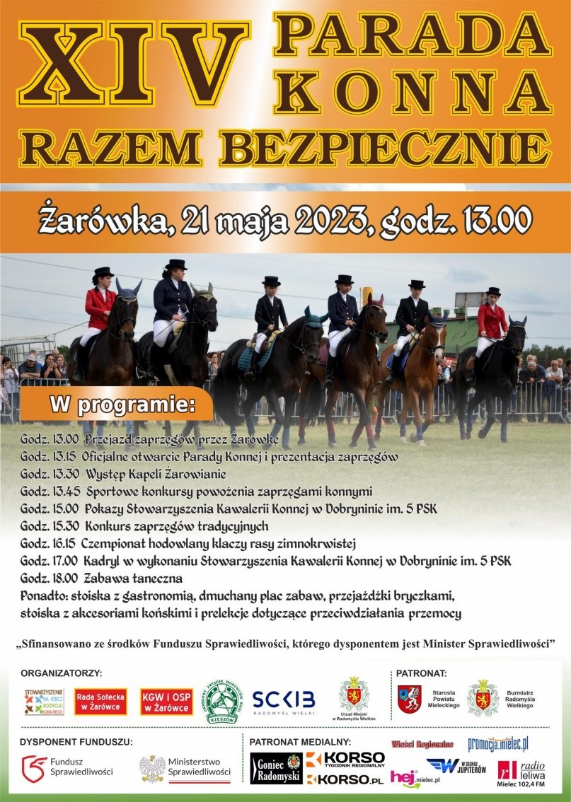 Powiat Mielec:                          [NASZ PATRONAT] Parada konna w Żarówce