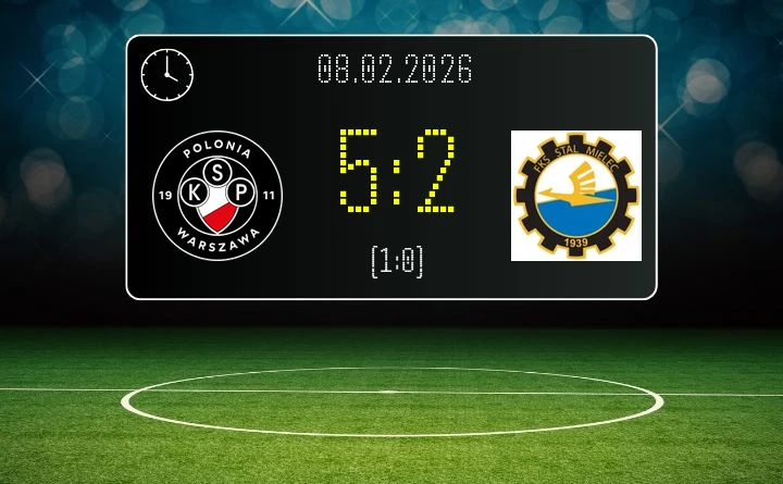Polonia Warszawa - Stal Mielec - pojedynek w Betclic 1. liga kończy się 5:2 dla Polonii
