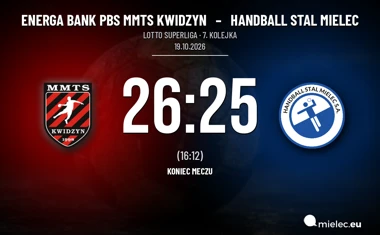 [PIŁKA RĘCZNA] Energa Bank PBS MMTS Kwidzyn – Handball Stal Mielec 26:25. Mielczanie blisko remisu w LOTTO Superlidze