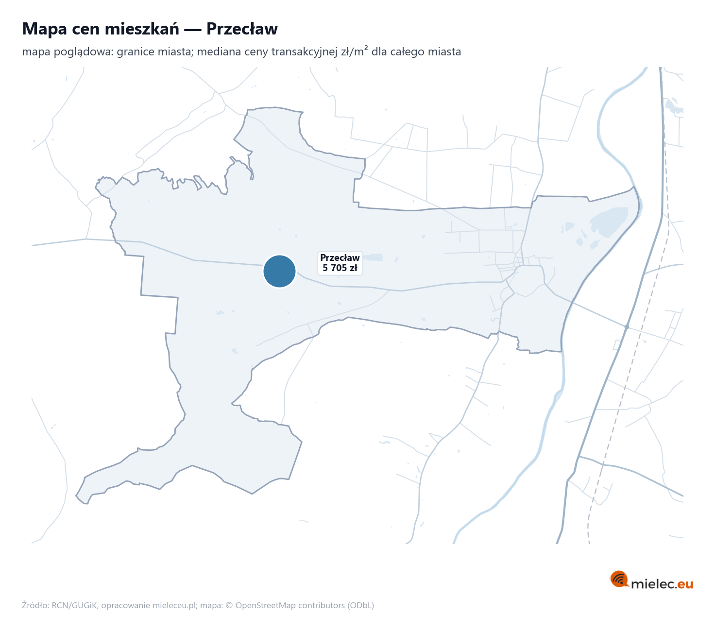 Mapa cen mieszkań - Przecław