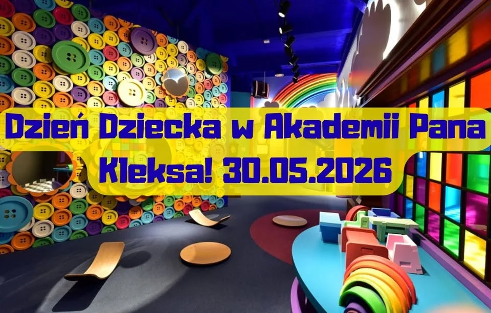 Grafika promocyjna wydarzenia Dzień Dziecka w **Kleks. Magia Kina** i Śląskim Ogrodzie Zoologicznym