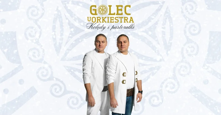 Obrazek przedstawia grafikę promocyjną wydarzenia Koncert kolęd Golec uOrkiestry w Mielcu