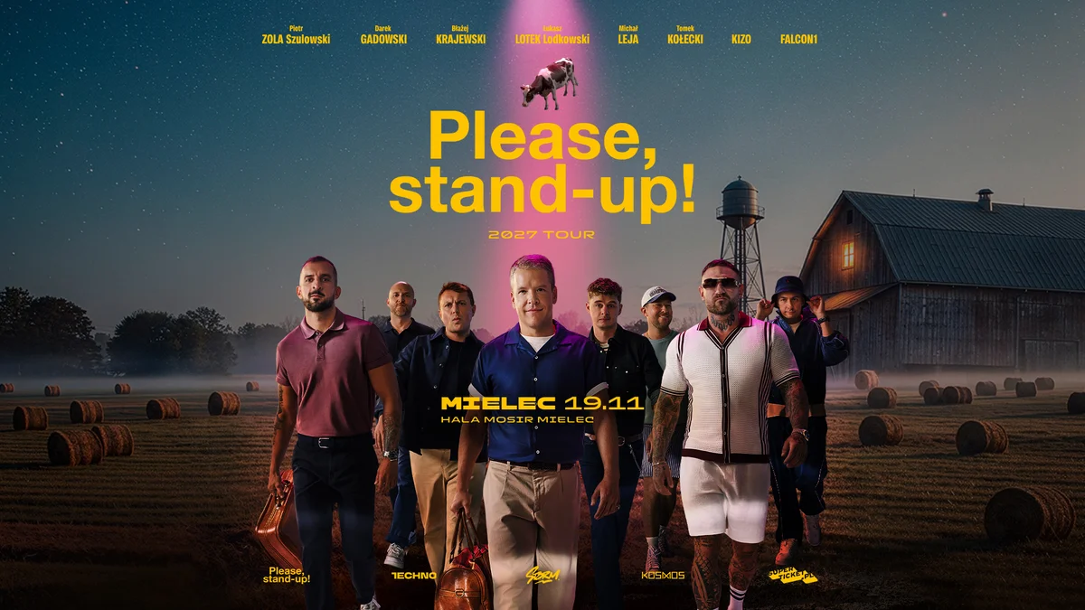 Grafika promocyjna wydarzenia Please, Stand-up! Mielec 2027: wielkie show