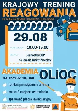 Grafika promocyjna wydarzenia Akademia Ochrony Ludności i Obrony Cywilnej
