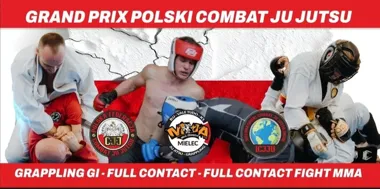 Grafika promocyjna wydarzenia Grand Prix Polski Combat Ju Jutsu 2026 w Mielcu