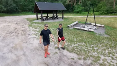 Grafika promocyjna wydarzenia KIEŁBASA RUN - Marakana Mielec: leśny bieg