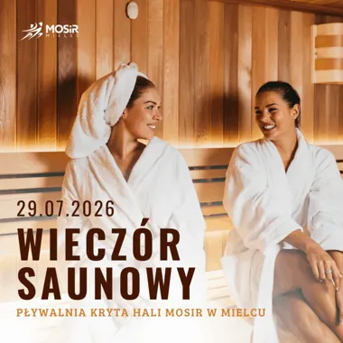Grafika promocyjna wydarzenia Wieczór Saunowy