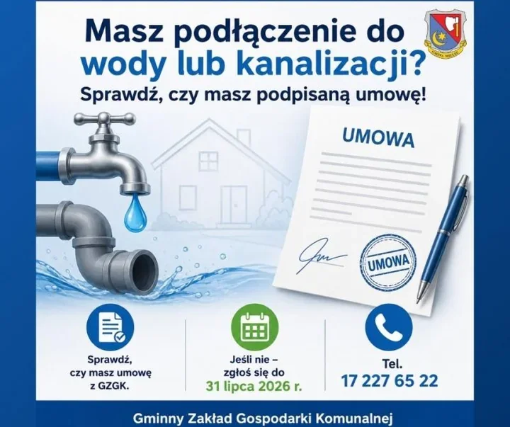 GZGK sprawdza przyłącza. Bez umowy pobór wody może być nielegalny