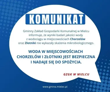 Chorzelów i Złotniki bez skażenia. Problem z wodą w Chrząstowie trwa