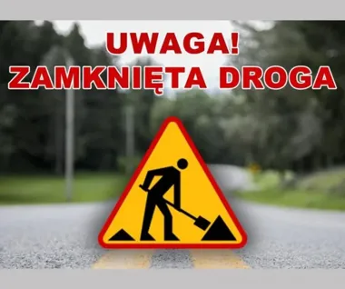 Zamknięta droga między Mościskami a Trześnią. Autobusy jadą objazdem