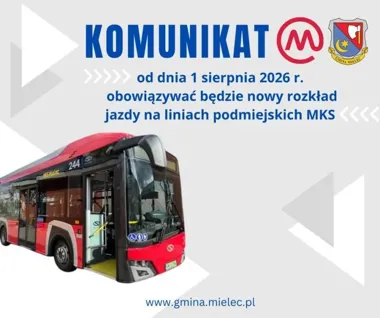MKS ogranicza część kursów podmiejskich. Zmiany obejmą sześć linii