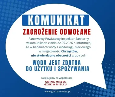 Woda znów nadaje się do picia. Sanepid odwołał zagrożenie w Chrząstowie