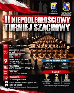 W Woli Mieleckiej ruszyły zapisy. Przy szachownicach spotkają się trzy pokolenia