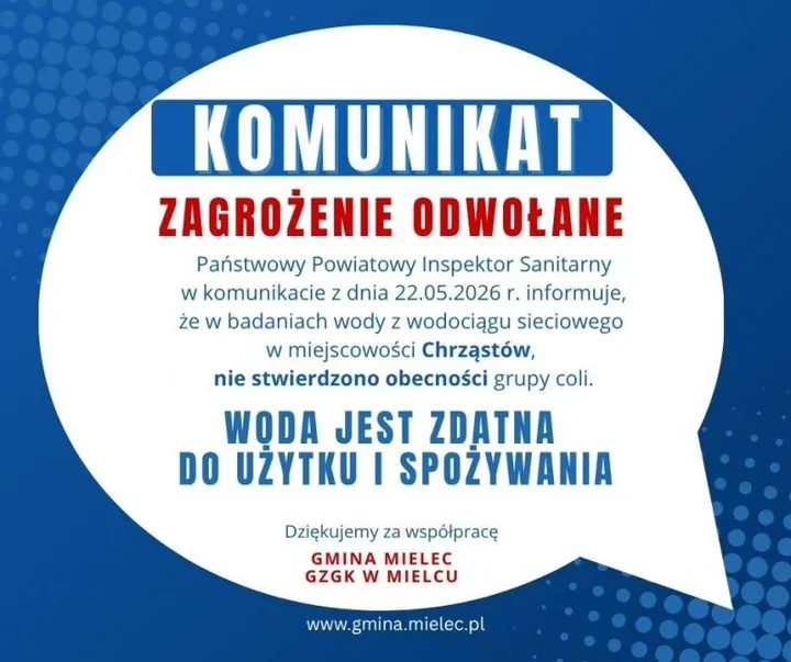 Woda znów nadaje się do picia. Sanepid odwołał zagrożenie w Chrząstowie