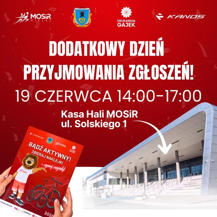 MOSiR Mielec daje jeszcze jedną szansę na zgłoszenie do akcji z nagrodami