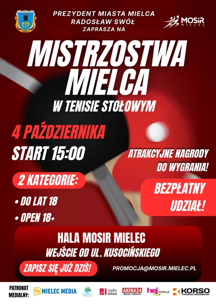 Mielec zagra przy stole - ruszają mistrzostwa z nagrodami