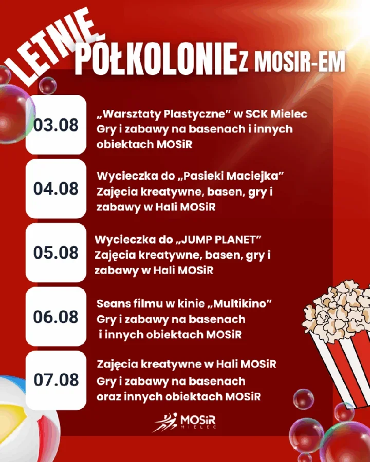 Ostatni turnus Półkolonii z MOSiR-em zabiera dzieci w ruch