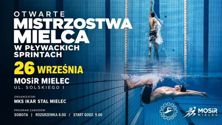 Mielec szykuje pływackie sprinty. Zawodnicy ruszą rano