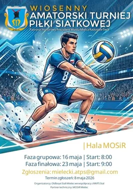 Siatkarski poranek w Mielcu - amatorzy zagrają o puchar i uznanie