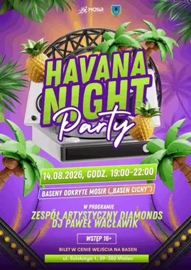 Havana Night Party w Mielcu - latino na basenie po zmroku