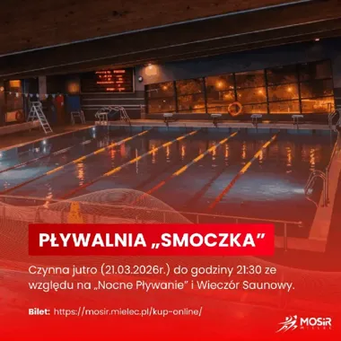 Smoczka po zmroku - nocne pływanie i sauna przyciągną mielecczan