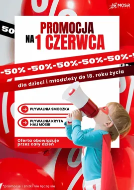 Dzień Dziecka w Mielcu na basenie - bilety dla młodych tańsze o połowę