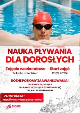 Pływanie bez stresu w Mielcu - ruszyły zapisy dla dorosłych.