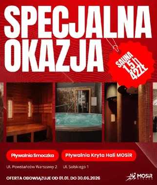 Sauna w Mielcu za 42 zł - MOSiR kusi półtoragodzinnym resetem