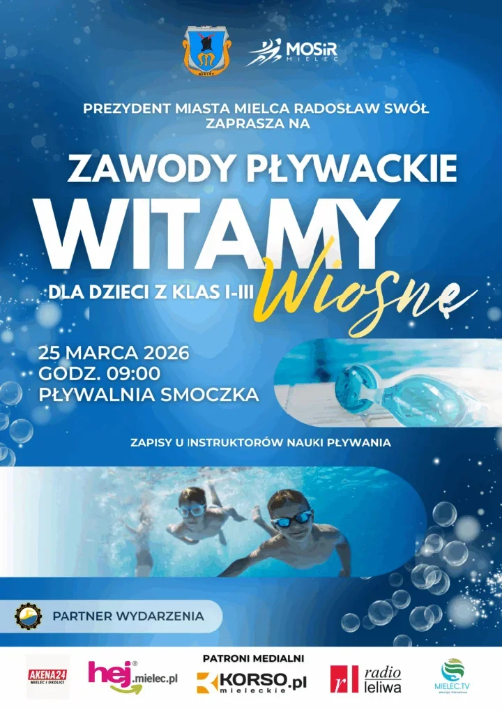 Młodzi pływacy witają wiosnę na Pływalni Smoczka - 25 marca