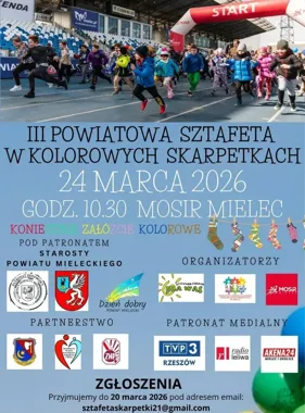 Kolorowe skarpetki na torze – Mielec szykuje sztafetę dla integracji