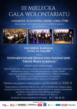 Gala wolontariatu znów w hali MOSiR – III edycja z miejscowymi inicjatywami