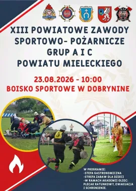 Strażacka rywalizacja i atrakcje dla rodzin. Zawody powiatowe w Dobryninie