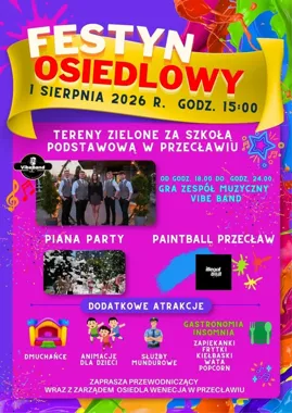 Festyn osiedlowy w Przecławiu. Będzie muzyka, piana i paintball