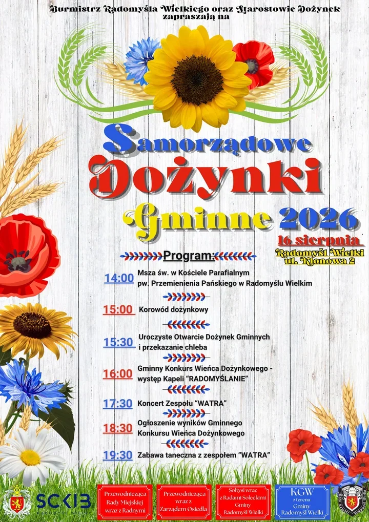 Dożynki w Radomyślu Wielkim połączą tradycję z muzyką zespołu WATRA