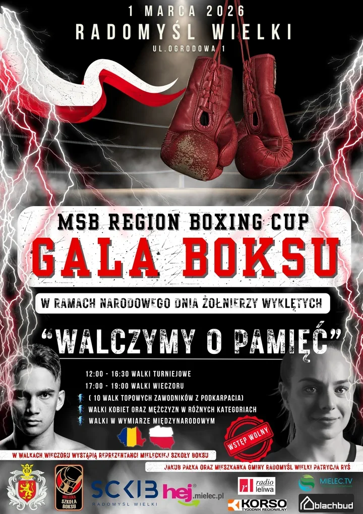 Gala Boksu w Radomyślu Wielkim – ring pełen walk i mieleckie akcenty