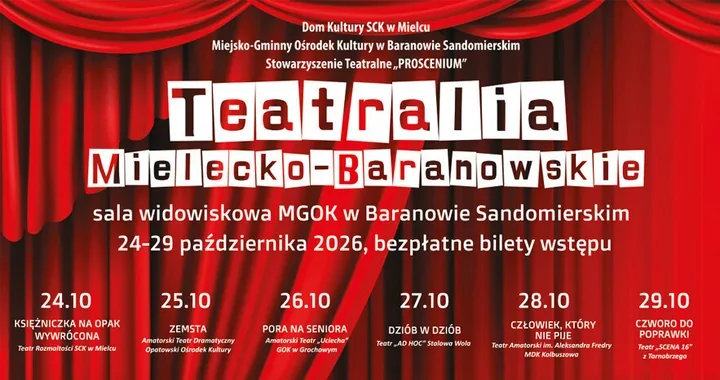 Mielec jedzie na scenę - sześć wieczorów Teatraliów w Baranowie